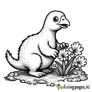 platypus tending to vegetable garden