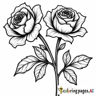 pretty roses with lisa frank theme