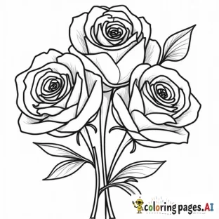 pretty roses with lisa frank vibe