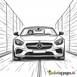 Driving bentley car spiderman