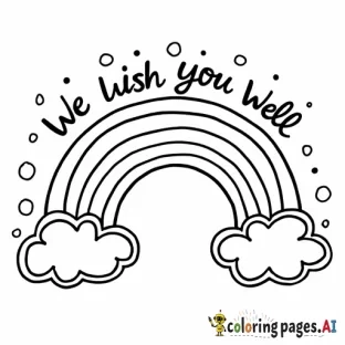 rainbow with We Wish You Well over the rainbow