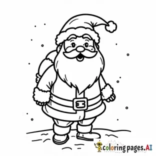 santa claus color by dot