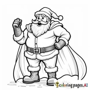 Santa clause as a hero