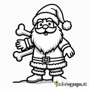 Santa with bones