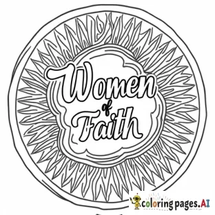 Say "Women of Faith" and then have waffles around it