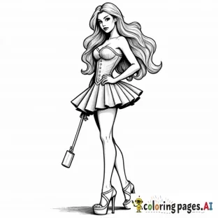 SEXY, FEMALE, CORSETTE, FEMININE, ELABRATE COSTUMING, LOMG HAIR, HIGH HEELS