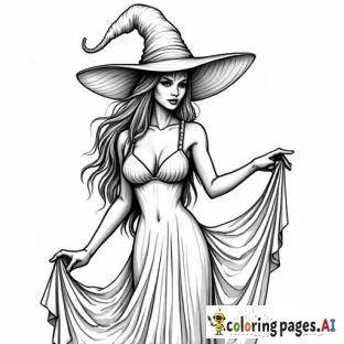 sexy woman halloween witch