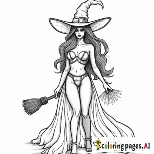 sexy woman halloween witch