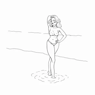 sexy women on the beach