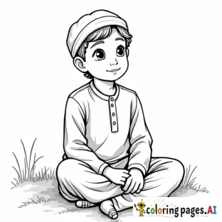 simple muslim boy