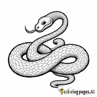 snake slithering in a circle