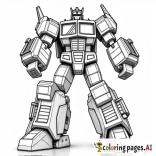 Soundwave transformers prime — AI Coloring Page Generator