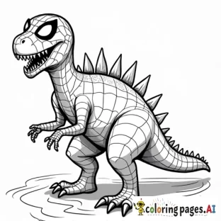 spider man dinosaur at a party