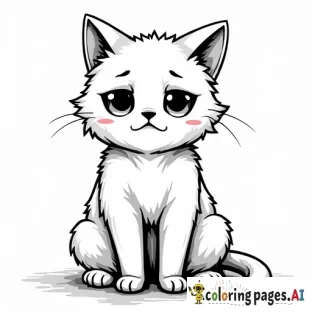 Super sad cat