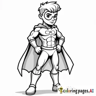 superhero boy african american