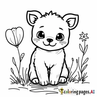 Szomorú kislány - Free Printable Coloring Page