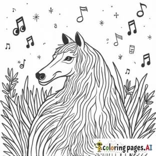 The name Alexander in a field of music notes and Aquarius astrology signs