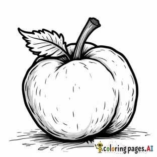 Thin line food coloring page