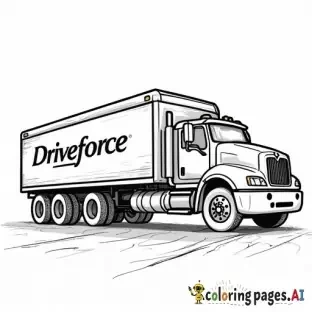 truck with the words Driveforce transport