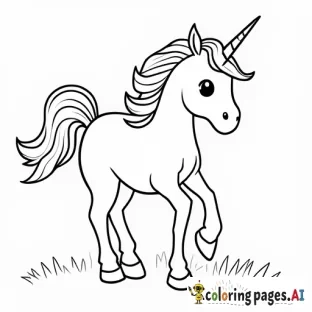 unicorn pictures to color