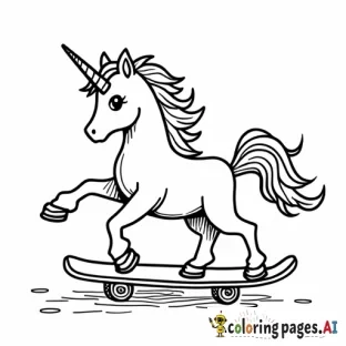 unicorns skating