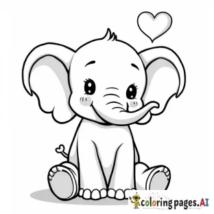 valentines day elephant
