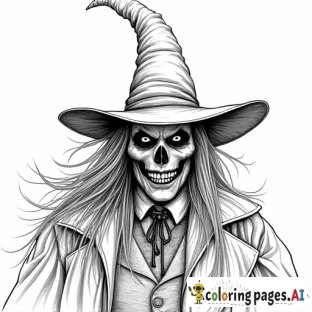 Wicked cover coloring page
