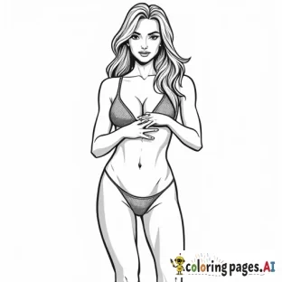 woman holding her breasts