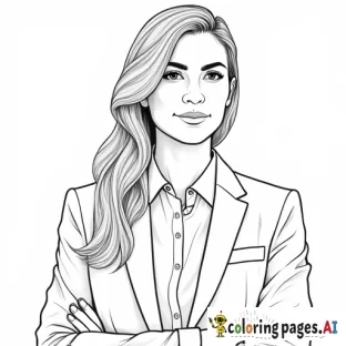 women's professional soccer coach with suit on