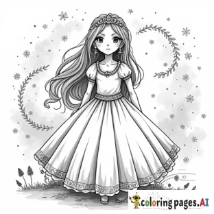 Womwn - Free Printable Coloring Page