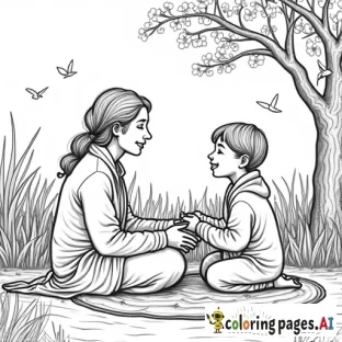 Zen and cozy scene with PEACE & LOVE in the air