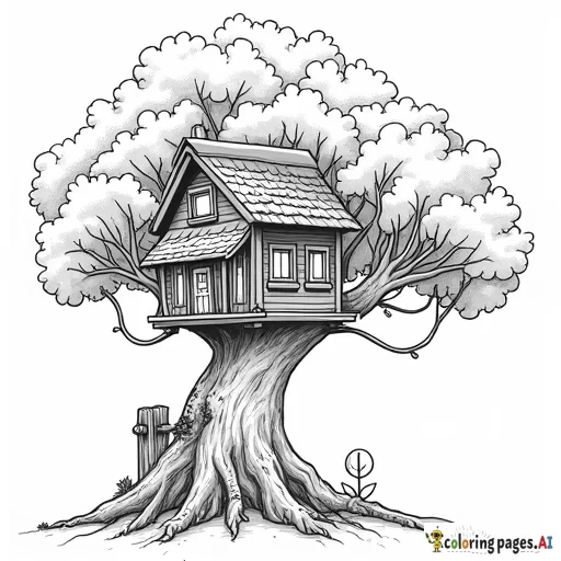 Treehouse with multiple levels