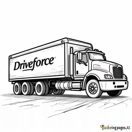 truck with the words Driveforce transport