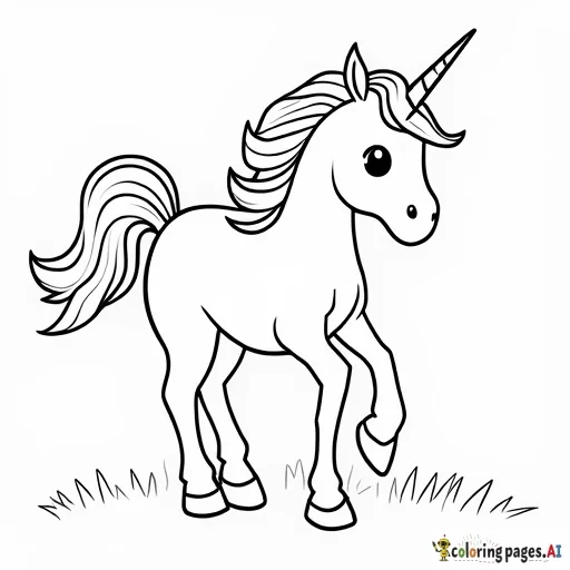 unicorn pictures to color