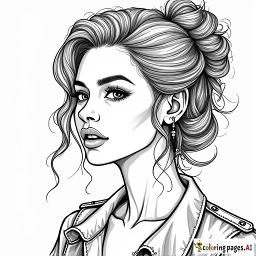 Women - Free Printable Coloring Page