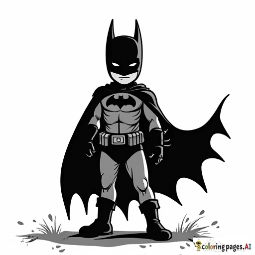 Young Batman Silhouette