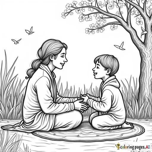 Zen and cozy scene with PEACE & LOVE in the air